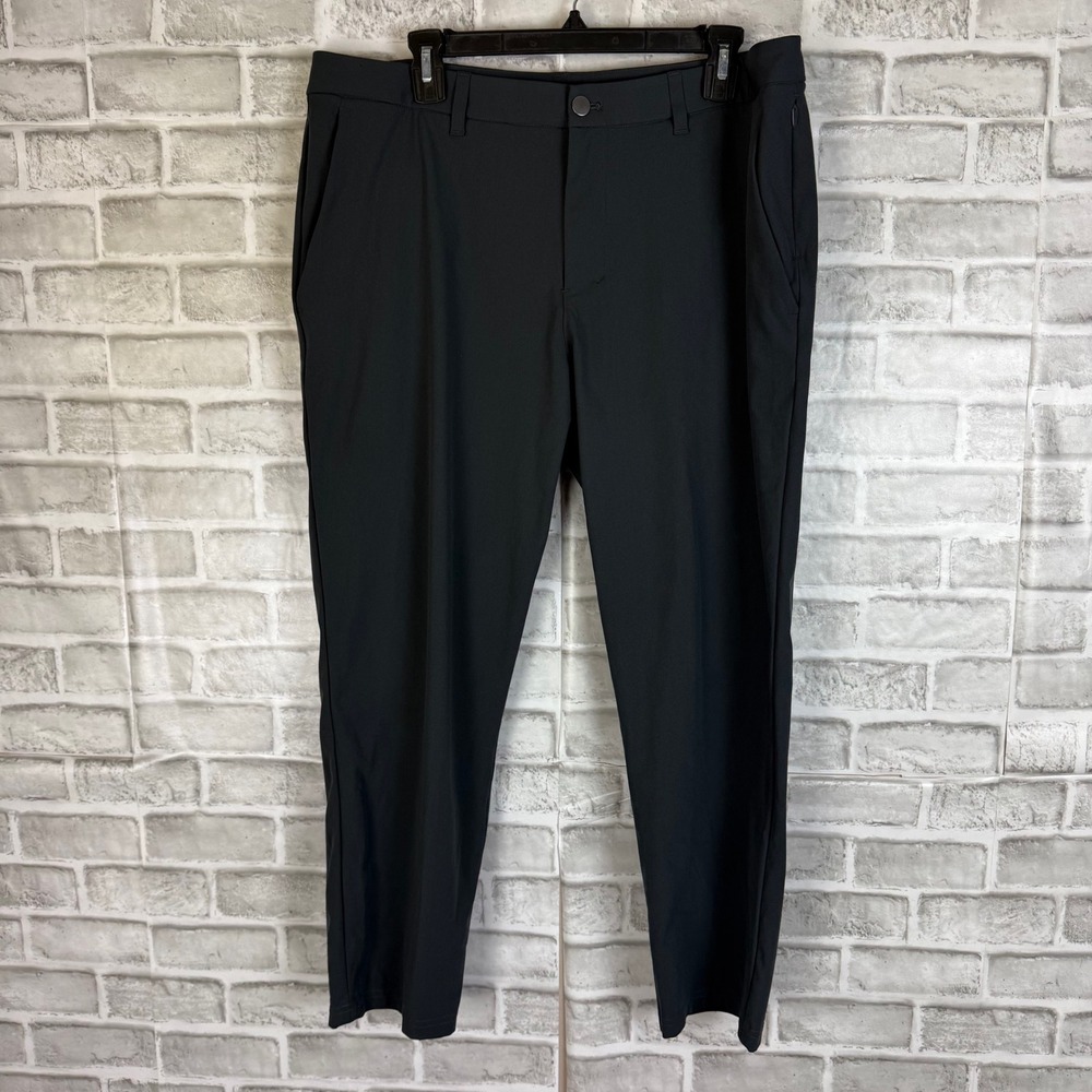 Lululemon Commission Pant Slim Black Mens 36x28 Technical Chino Trousers LM5AO4S